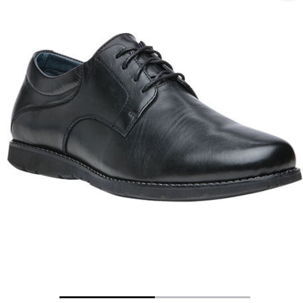Propet Ortholite Black Oxford Leather Shoe 15XX NWOT